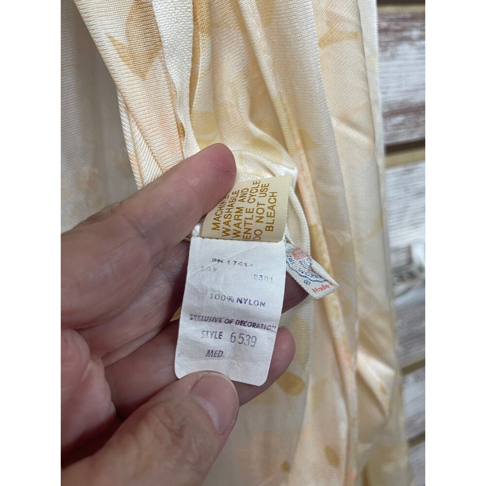 Miss Elaine Vintage Robe Lounge Gown Partial Zip Front Women's size Medium - Picture 5 of 11